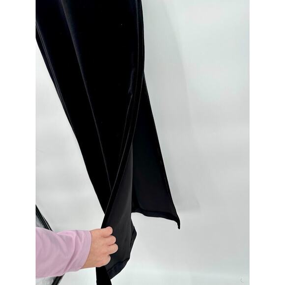 Vintage Y2K Black Velour Strapless Beaded Maxi Dress Size M/L Fairy Whimsy Prom - Picture 2 of 7